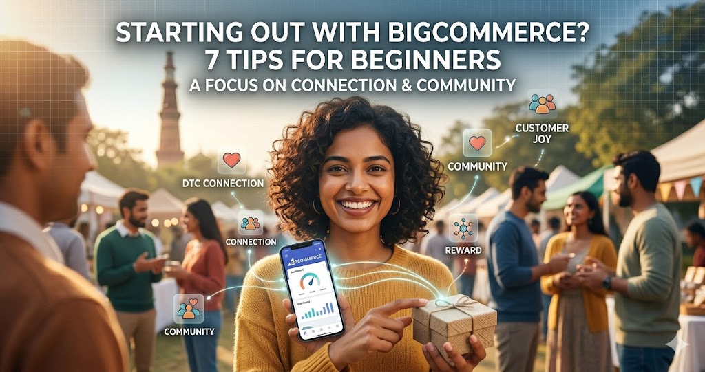 A focus on connection and community. This composition highlights a vibrant, close-up scene with a happy customer, reinforcing the direct and personal relationship inherent to DTC. It features a modern, textured overlay with clear, elegant typography for your blog post title.