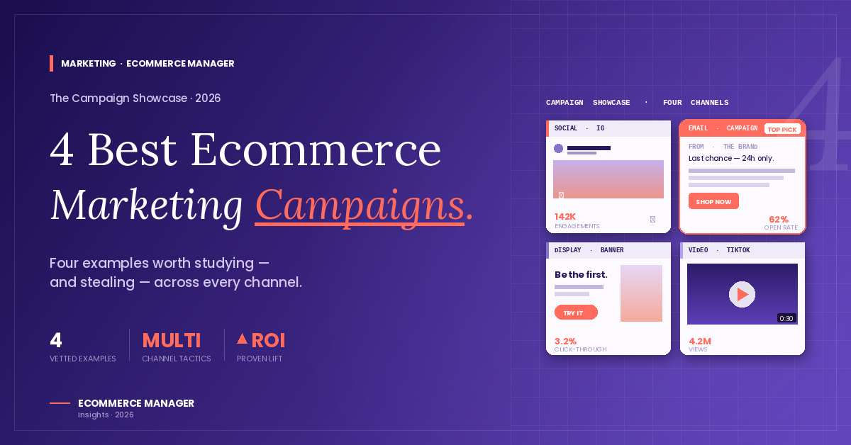 4 Examples of the Best Ecommerce Marketing Campaigns