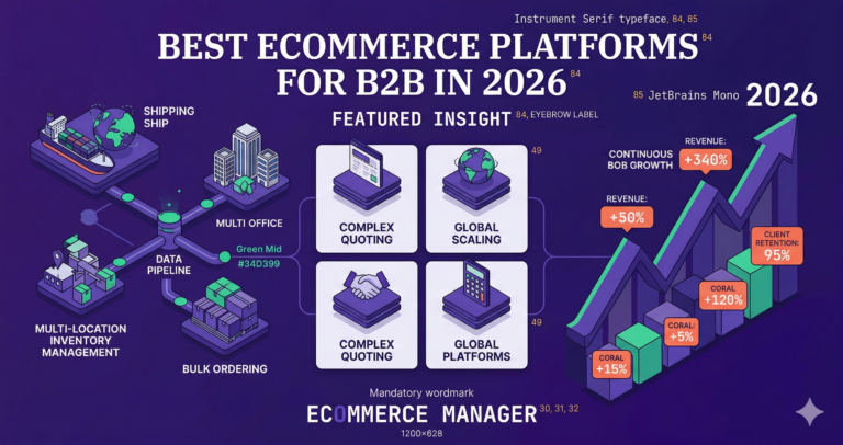 Best Ecommerce Platforms for B2B in 2026