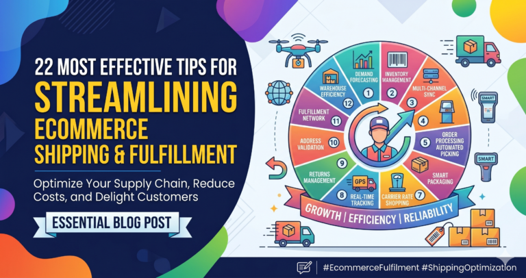 22 Most Effective Tips for Streamlining Ecommerce Shipping and Fulfillment