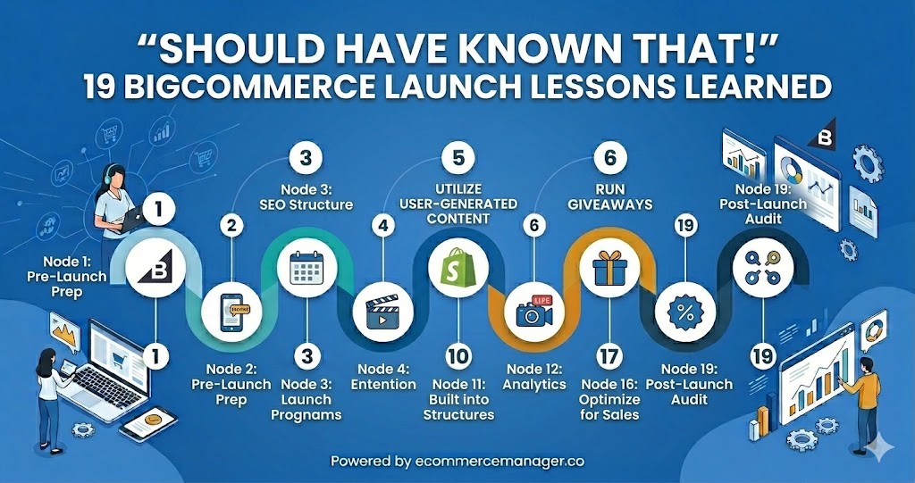 "Should Have Known That!" 19 BigCommerce Launch Lessons Learned