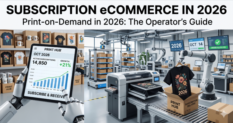 Subscription eCommerce in 2026: Print-on-Demand in 2026: The Operator's Guide
