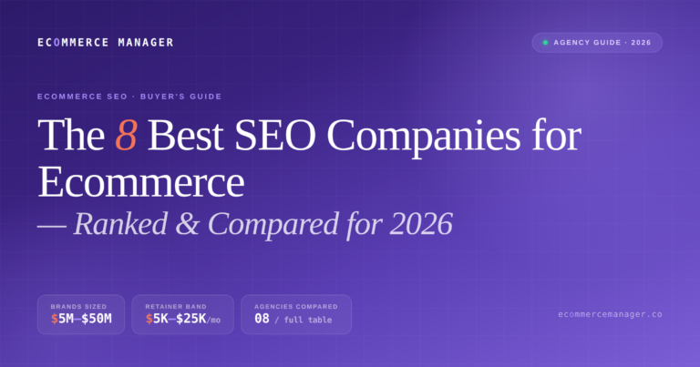 Best SEO Companies for Ecommerce