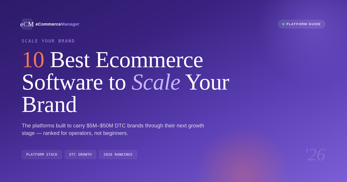 best-ecommerce-software-scale-brand-2026